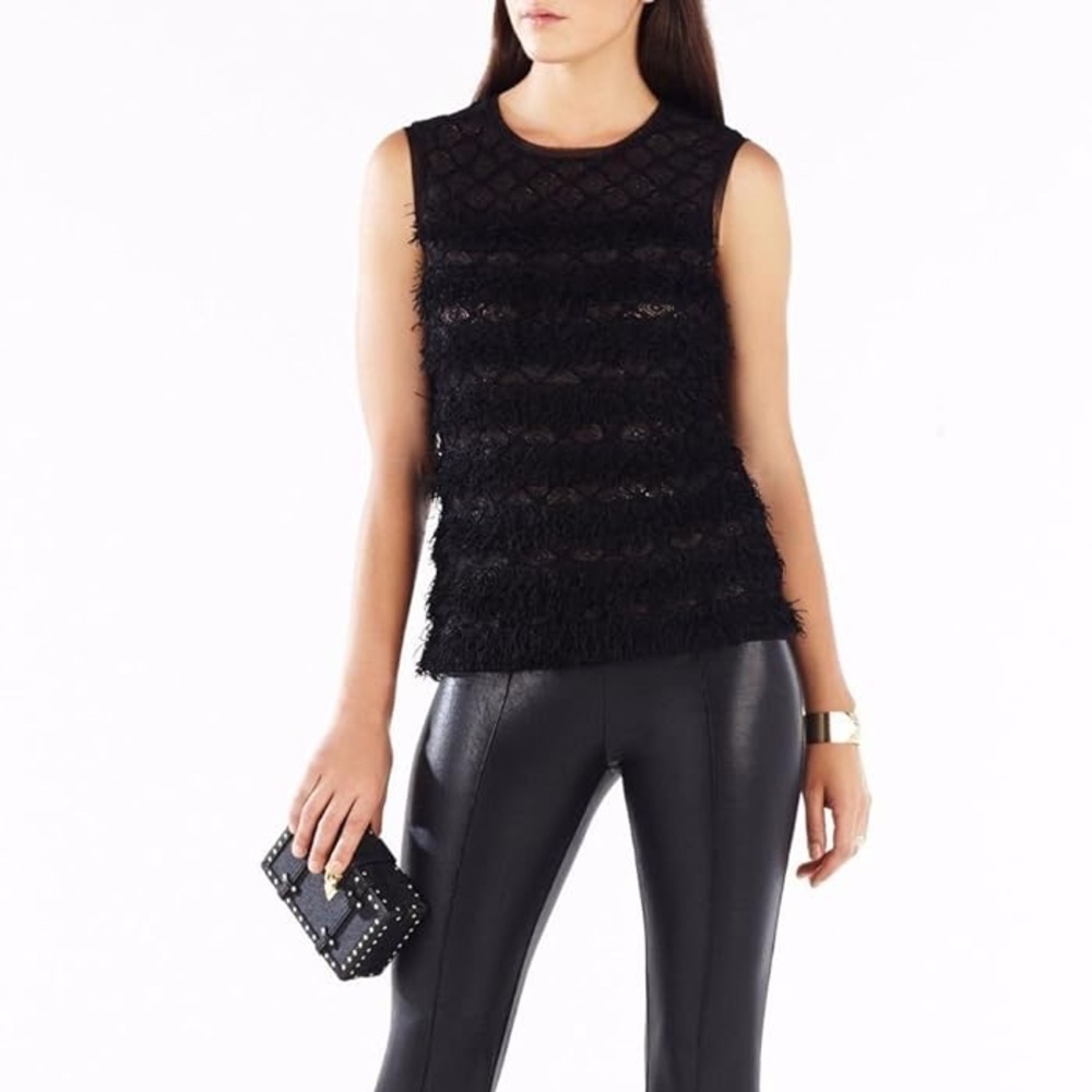 BCBG MAX AZRIA | Auden Fringe Top Sz S
